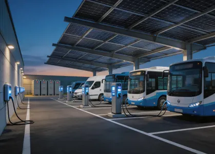 EV fleet charging hub