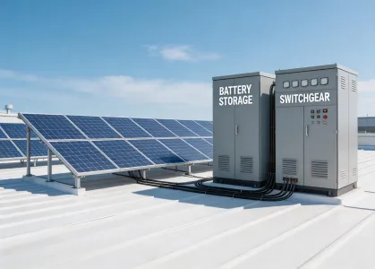 Commercial solar storage